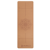HMS Tapis de Yoga Liège - Marron - 6 mm