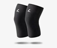 Reeva Powerlifting Knee Sleeves - Bandages de genou - 7 mm - Noir