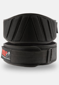 Gorilla Wear Ceinture de levage 6 pouces en maille rembourrée - Noir