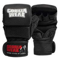 Gorilla Wear Ely MMA Sparring Gloves - Noir/Blanc