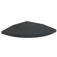 Flow Fitness Profil d'angle dalle en caoutchouc - 20 x 20 x 2 cm