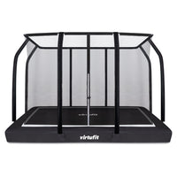 VirtuFit Trampoline creusé Premium avec Filet de Sécurité - Noir - 183 x 274 cm