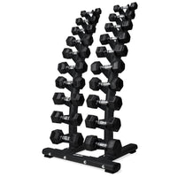 VirtuFit Dumbbellrek staand Deluxe + Hexa Dumbbells 1 t/m 10 kg