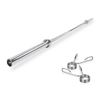 VirtuFit Barre Olympique 220 cm - Chrome - 20 kg