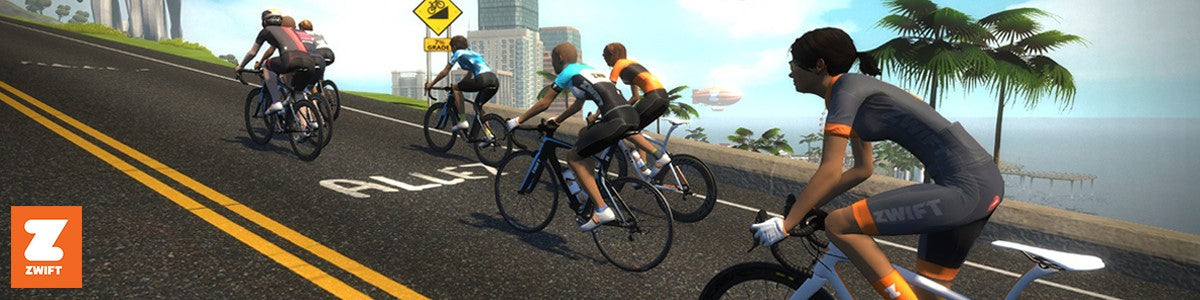 Fiets in een virtuele wereld met Zwift!