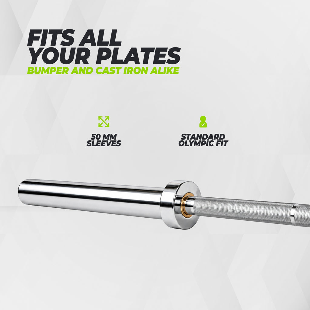 VirtuFit Olympic Dumbbell Bar - 50 mm - 180 cm