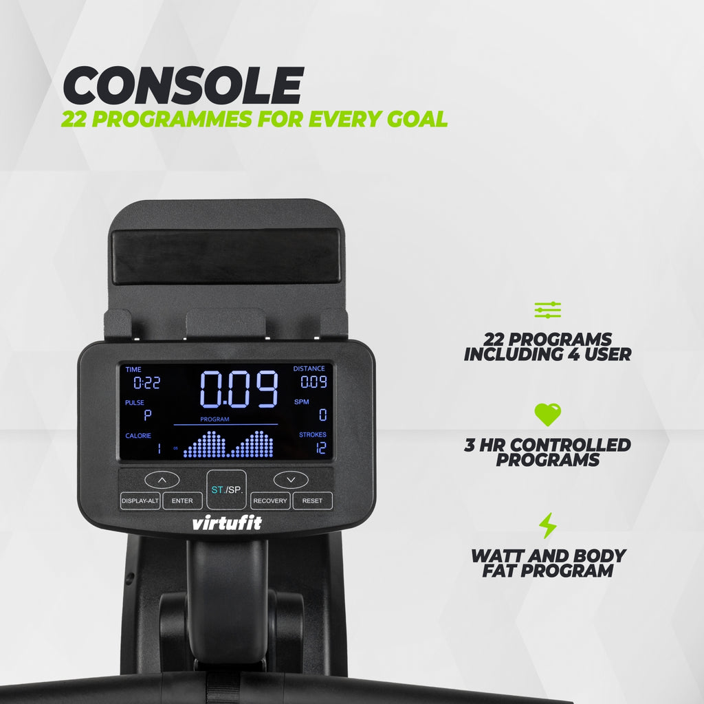 VirtuFit Rameur Elite Air Magnetic