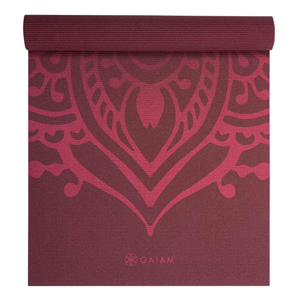 Gaiam Tapis de Yoga - Cherry Sundial Layers - 5 mm