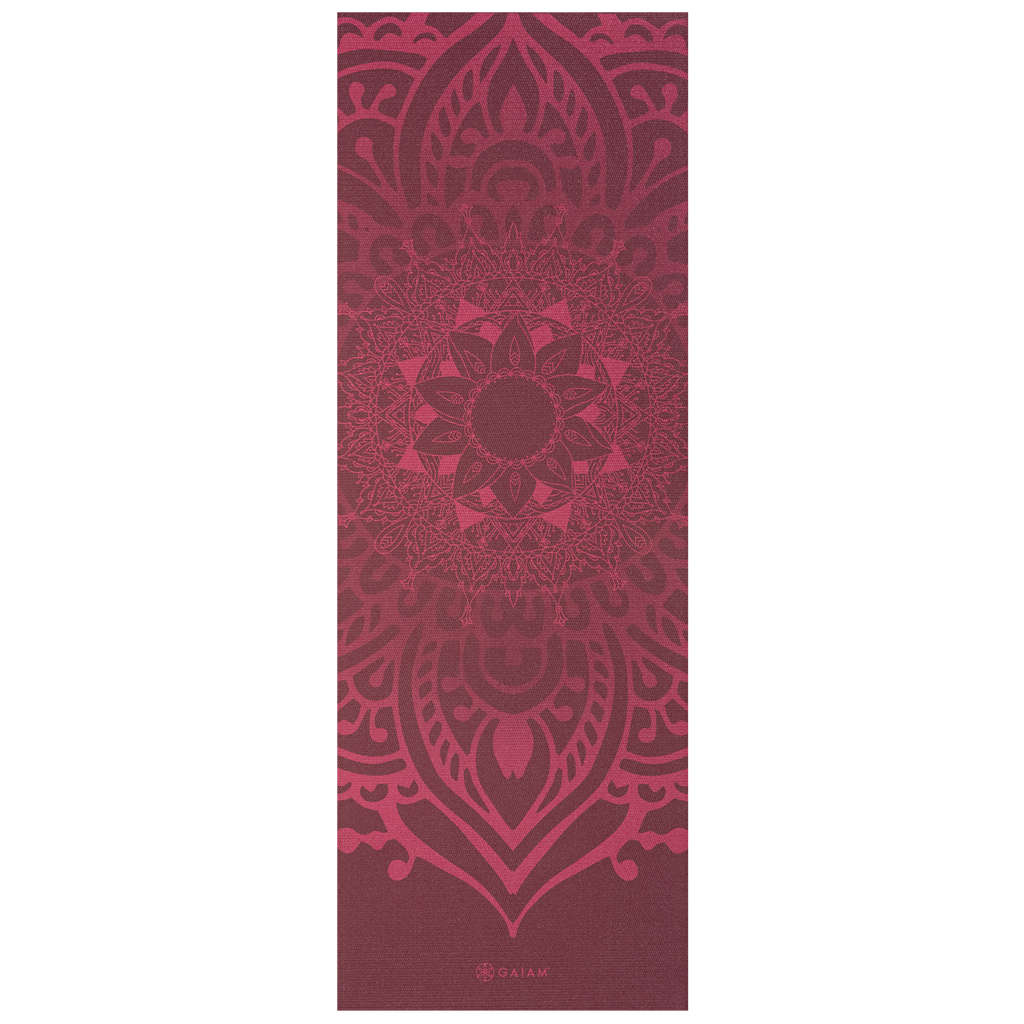 Gaiam Tapis de Yoga - Cherry Sundial Layers - 5 mm
