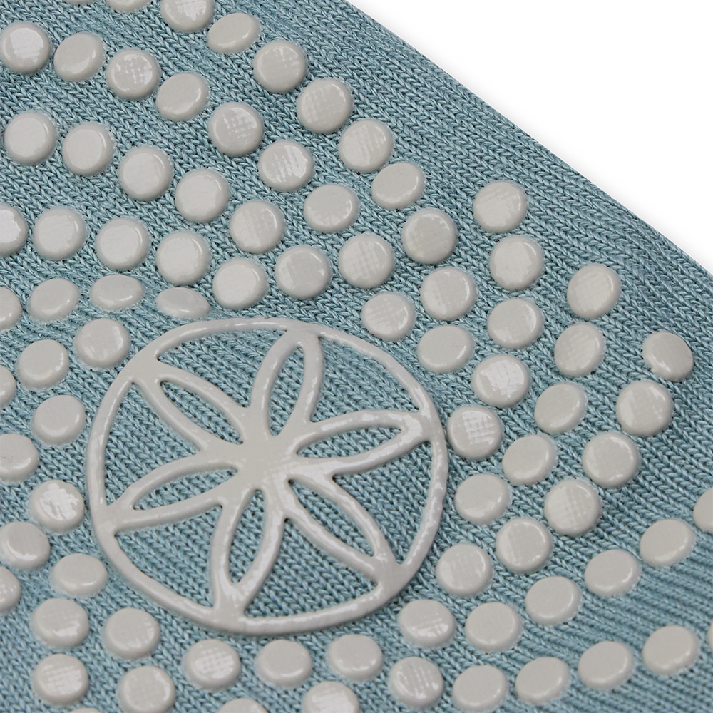 Gaiam Chaussettes de Yoga Antidérapantes - Iceberg