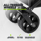 VirtuFit FW100 Opvouwbare Bolderkar - 150 kg Draagvermogen - Incl. Afdekhoes - Zwart