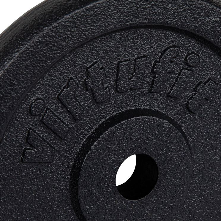Disque de musculation en fonte VirtuFit - Poids pour haltère - 30 mm - 5 kg - Noir - Seconde chance