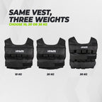Gilet de musculation ajustable VirtuFit Pro - 20 kg