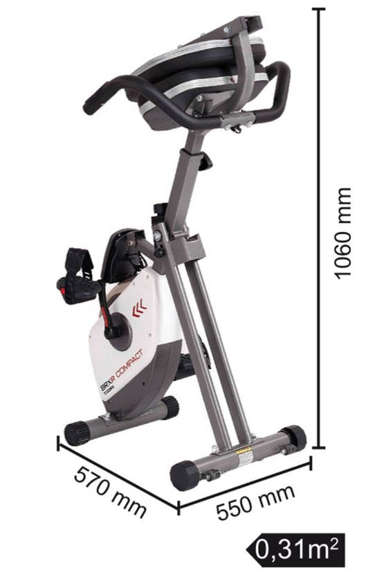 Toorx BRX-Rcompact, vélo couché pliable