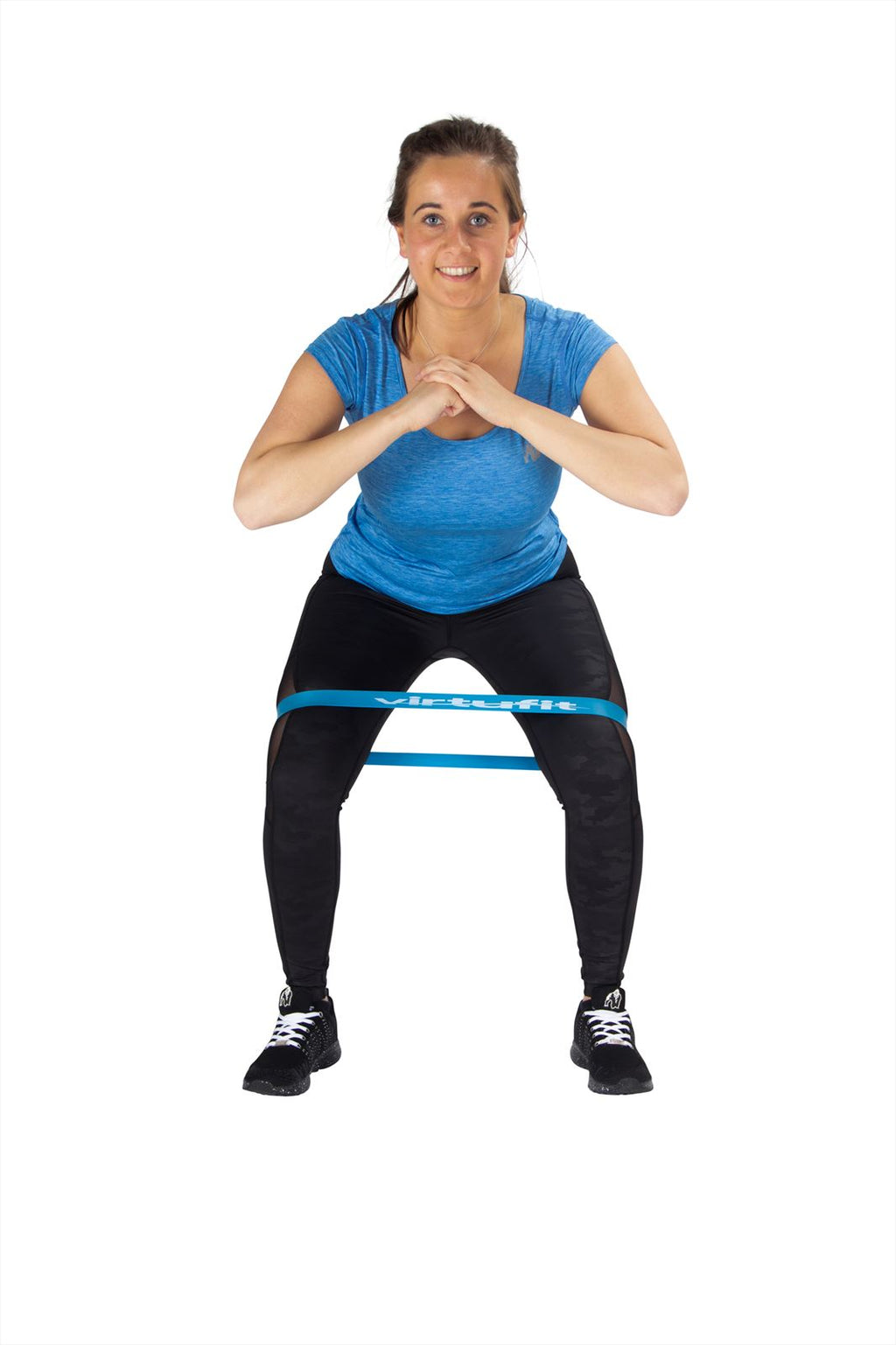 VirtuFit Mini Band - Bande de résistance - Fitness Elastique - Solide - Bleu - Tweedekans