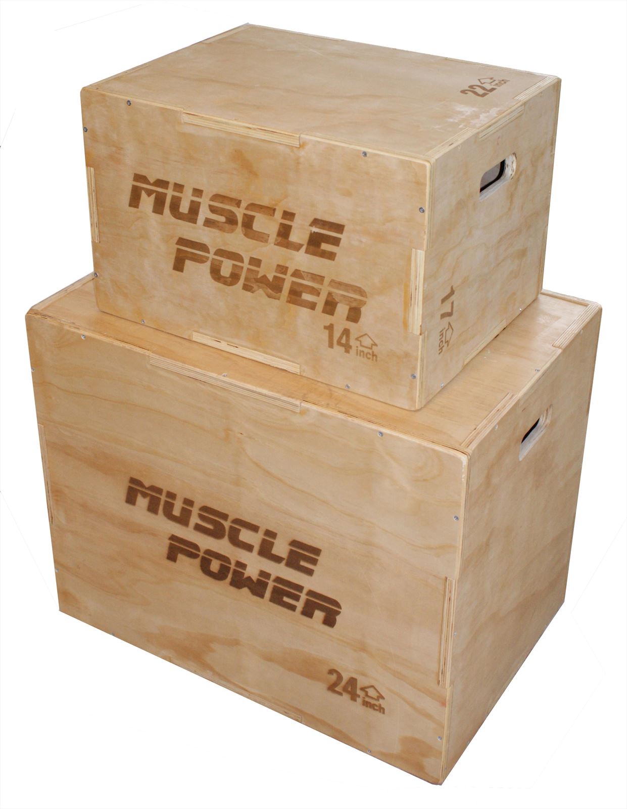 Muscle Power Wooden Plyo Box