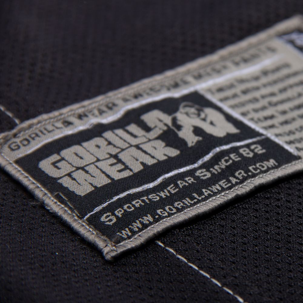Gorilla Wear Logo Mesh Pants - Noir