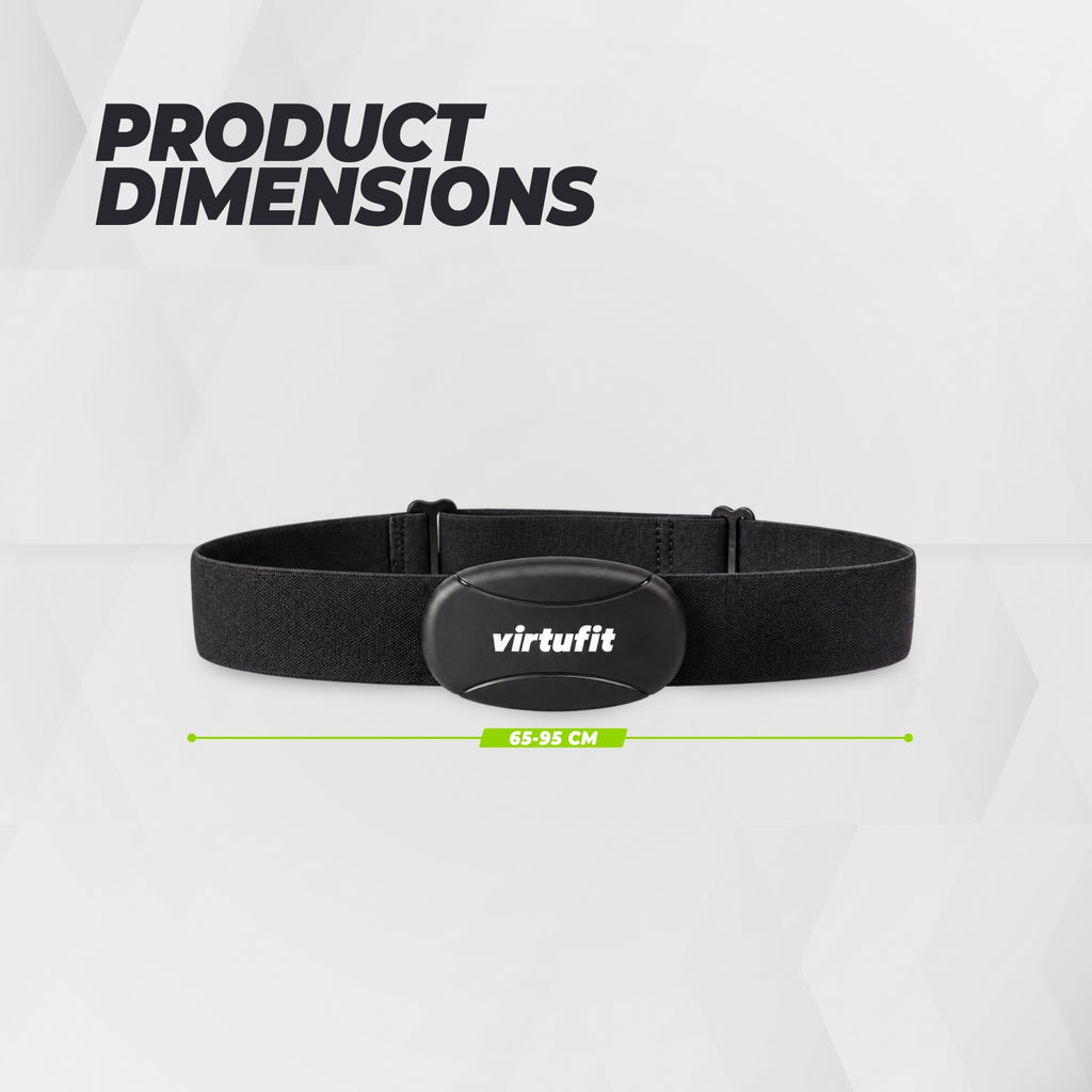 Ceinture de fréquence cardiaque universelle VirtuFit 5,3 kHz