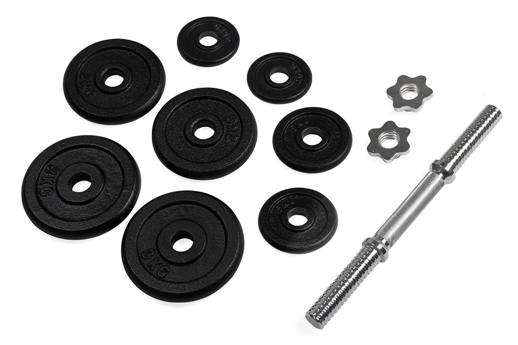 VirtuFit Verstelbare Dumbbellset Pro - Halterset - Gietijzer - 1 x 15 kg
