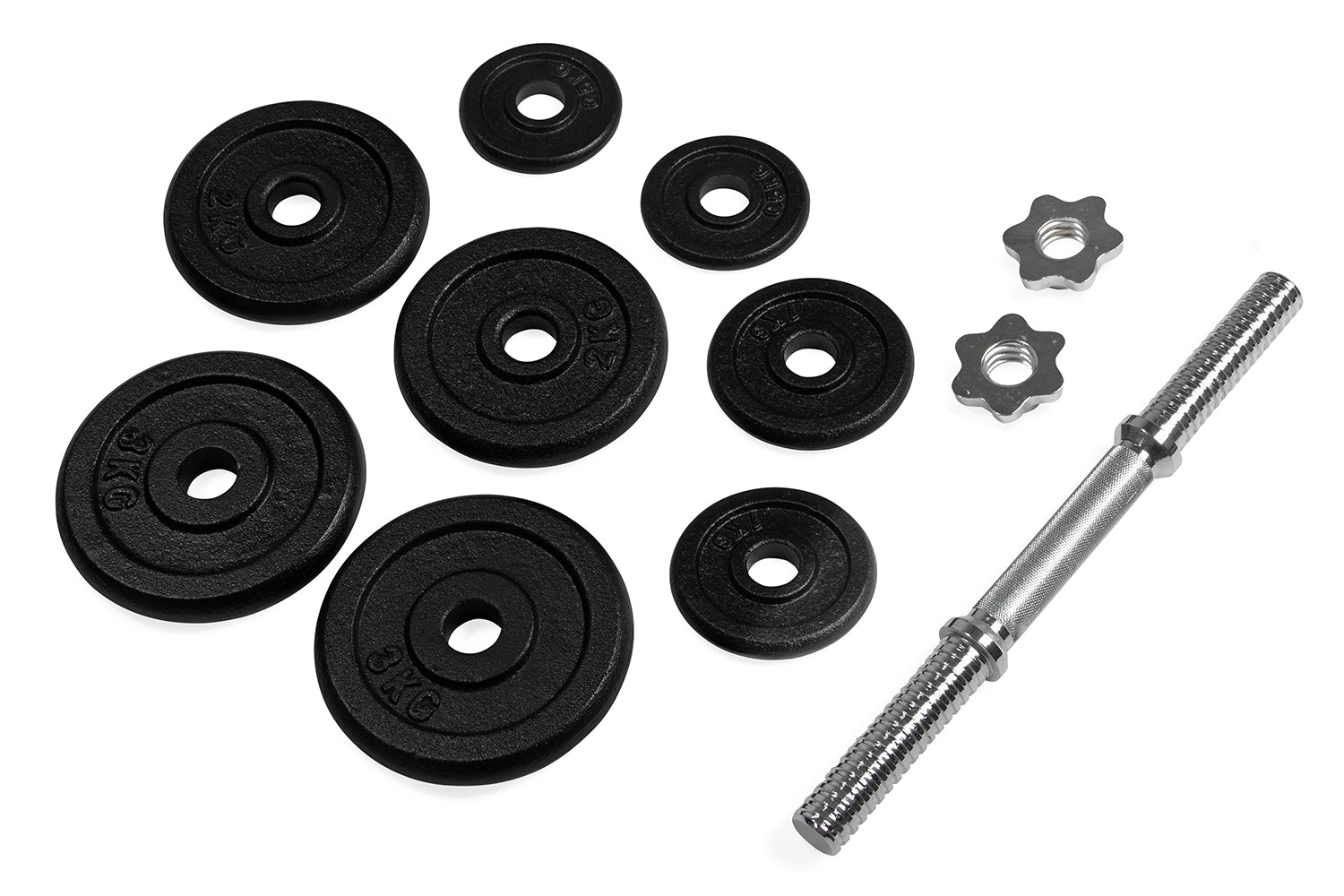 VirtuFit Verstelbare Dumbbellset Pro - Halterset - Gietijzer - 1 x 15 kg