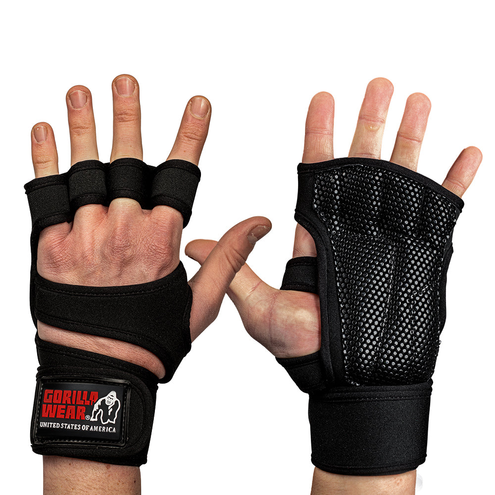 Gorilla Wear Yuma Weight Lifting Workout Gloves - Noir