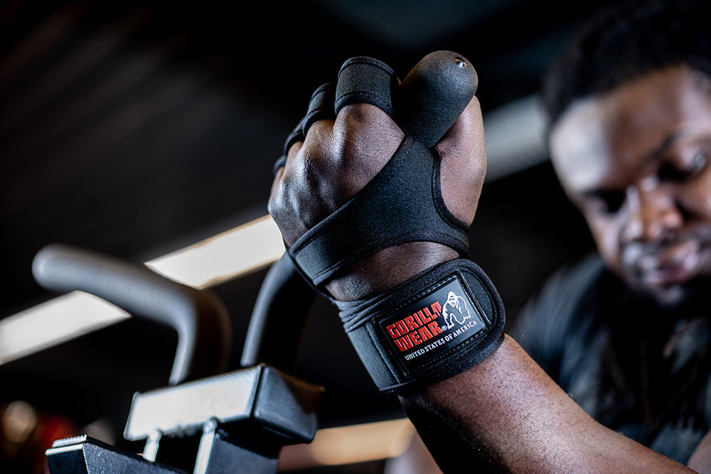 Gorilla Wear Yuma Weight Lifting Workout Gloves - Noir