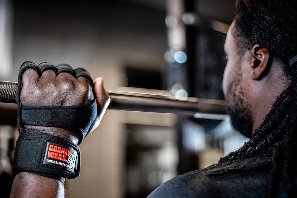 Gorilla Wear Yuma Weight Lifting Workout Gloves - Noir