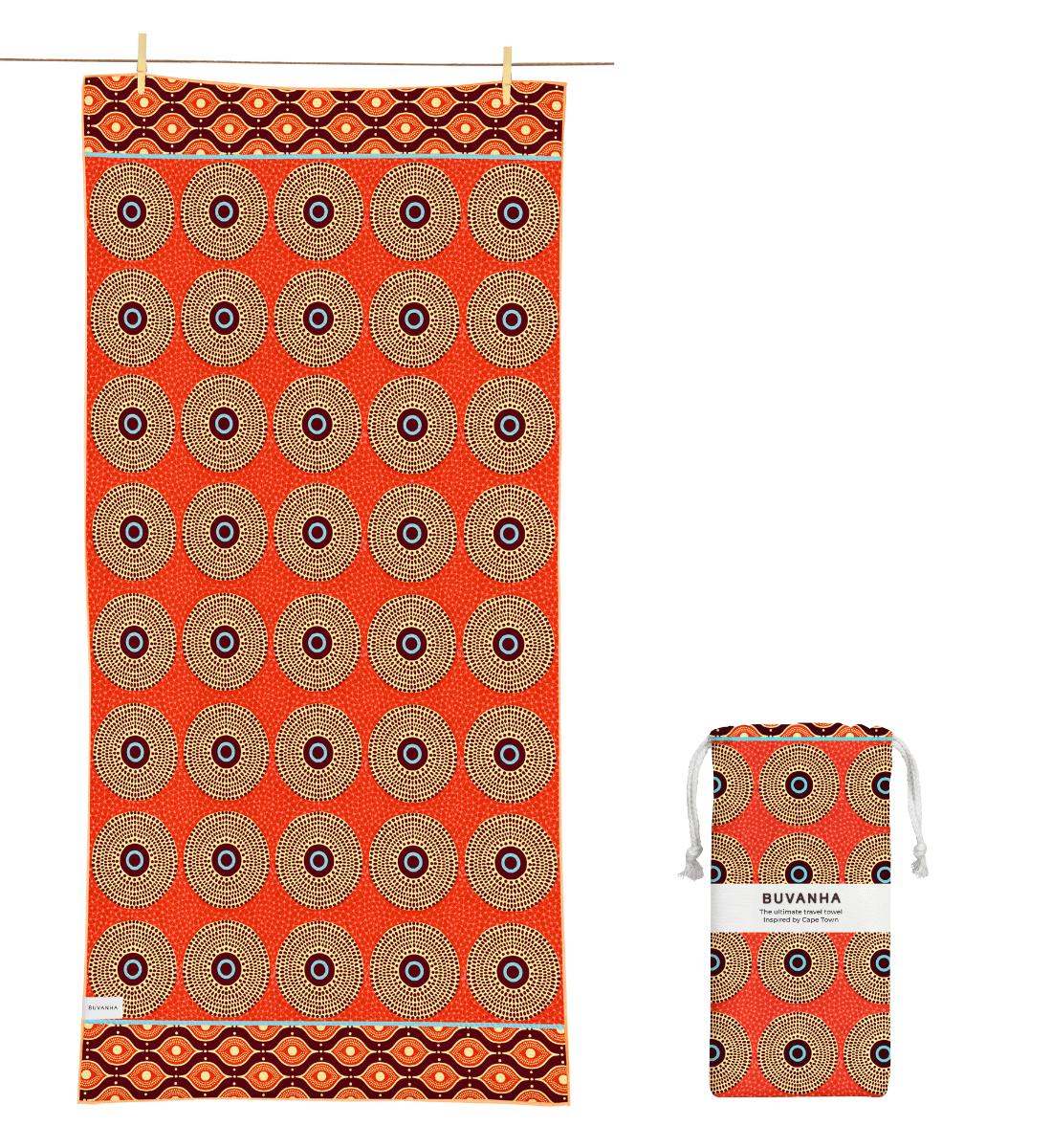 Buvanha Reishanddoek Cape Town - 200 x 90 cm