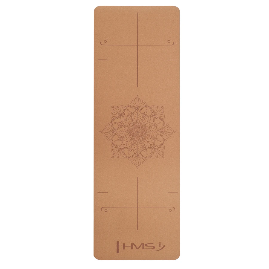 HMS Yoga Mat Kurk - Bruin - 6 mm