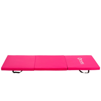 HMS Premium Tapis de Fitness Pliant - rose