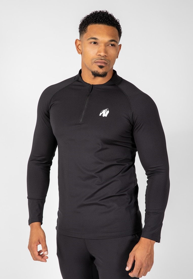 Gorilla Wear Hamilton Hybrid Long Sleeve - Noir