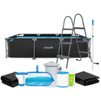Piscine Rectangulaire VirtuFit - Anthracite - 300 x 210 x 66 cm