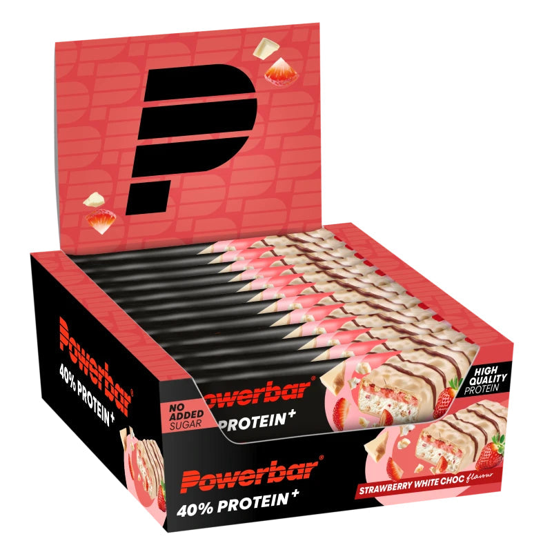 Powerbar Barre Protein+ 40% - Saveur fraise et chocolat blanc