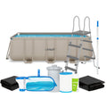 Piscine Rectangulaire VirtuFit 400 x 200 x 122 cm - Beige - Pack Complet
