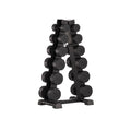 Centr Dumbbell Tower avec set d’haltères 12 pièces - 4 à 14 kg