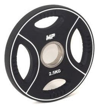 Muscle Power PU 4-Grip Weight Plate - 50 mm - 2.5 kg