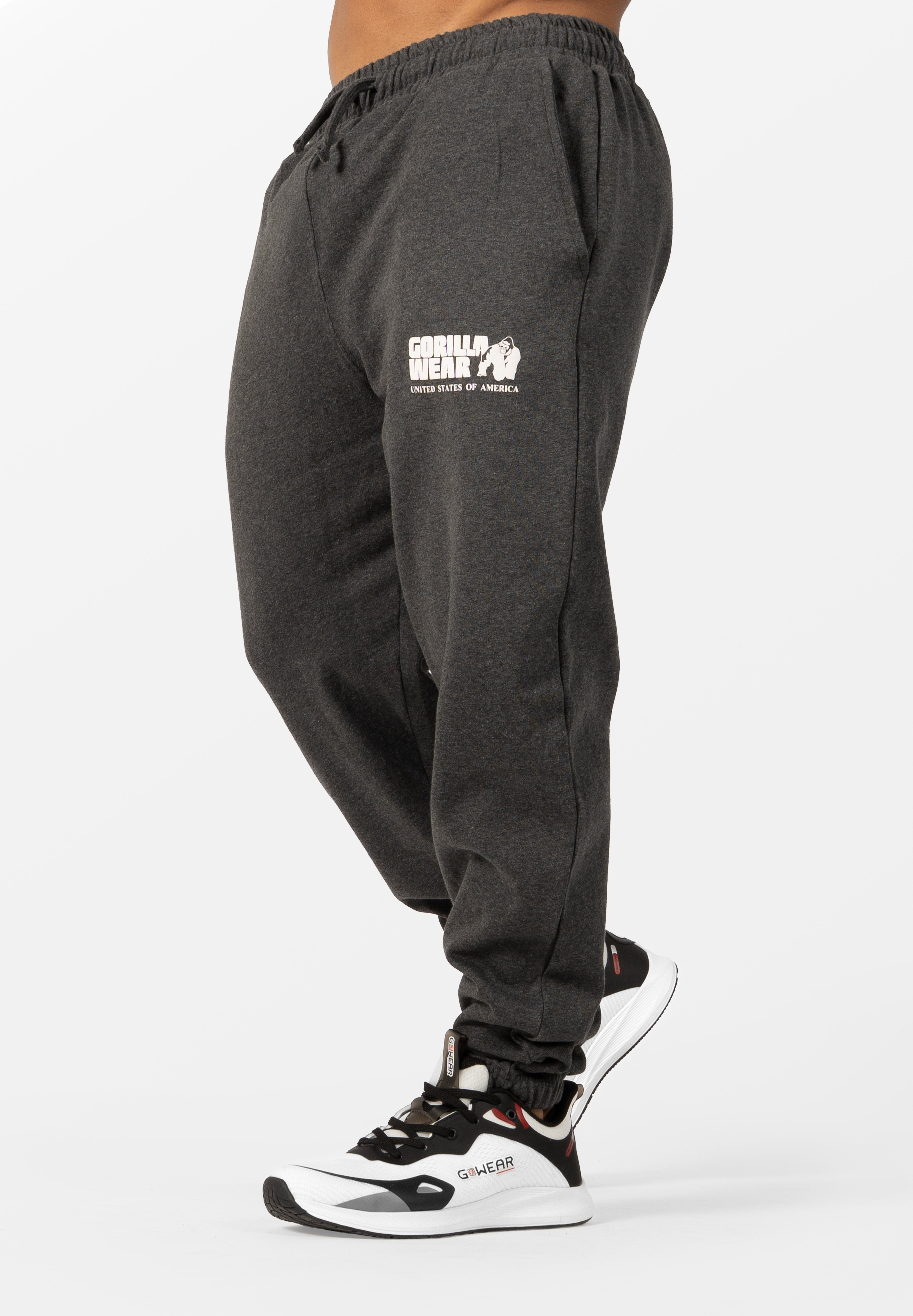 Gorilla Wear Classic Oversized Sweatpants - Gris Foncé Chiné