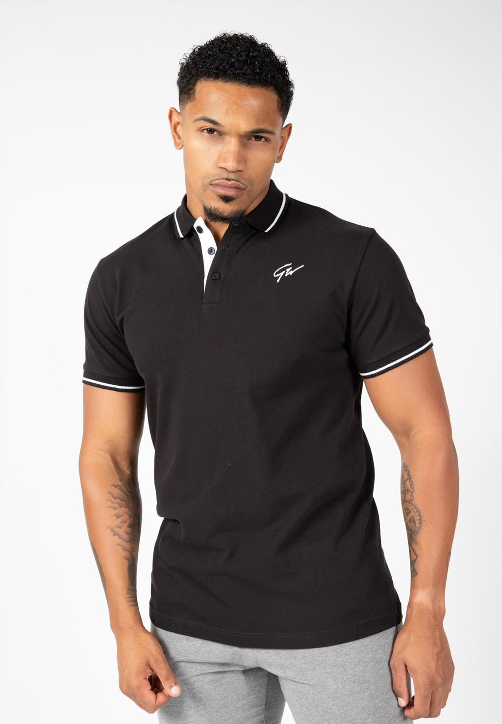 Gorilla Wear Delano Polo - Noir/Blanc