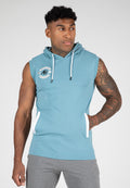 Gorilla Wear Oswego S/L Hooded T-Shirt - Blue