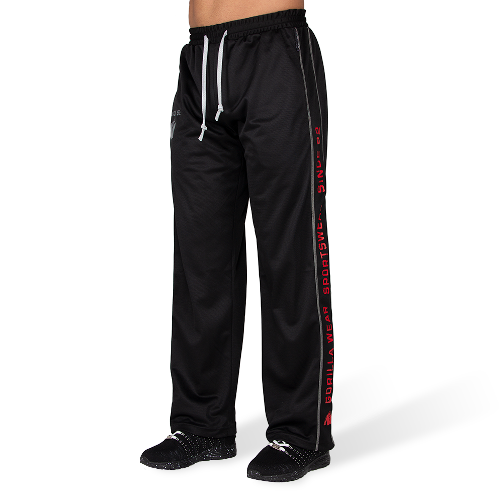 Gorilla Wear Functional Mesh Pants - Noir/Rouge