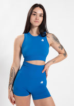 Gorilla Wear Olivia Seamless Crop Top - Bleu
