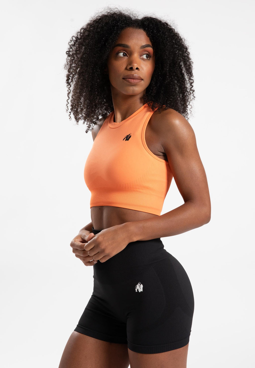 Gorilla Wear Olivia Seamless Crop Top - Pêche