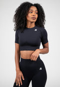 Gorilla Wear Whitney Seamless Crop Top - Noir