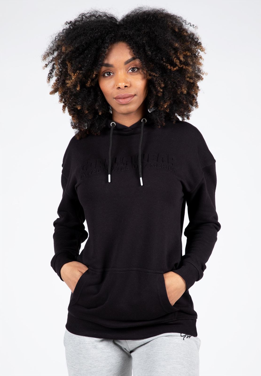 Gorilla Wear Crowley Oversized Hoodie - Zwart - XS