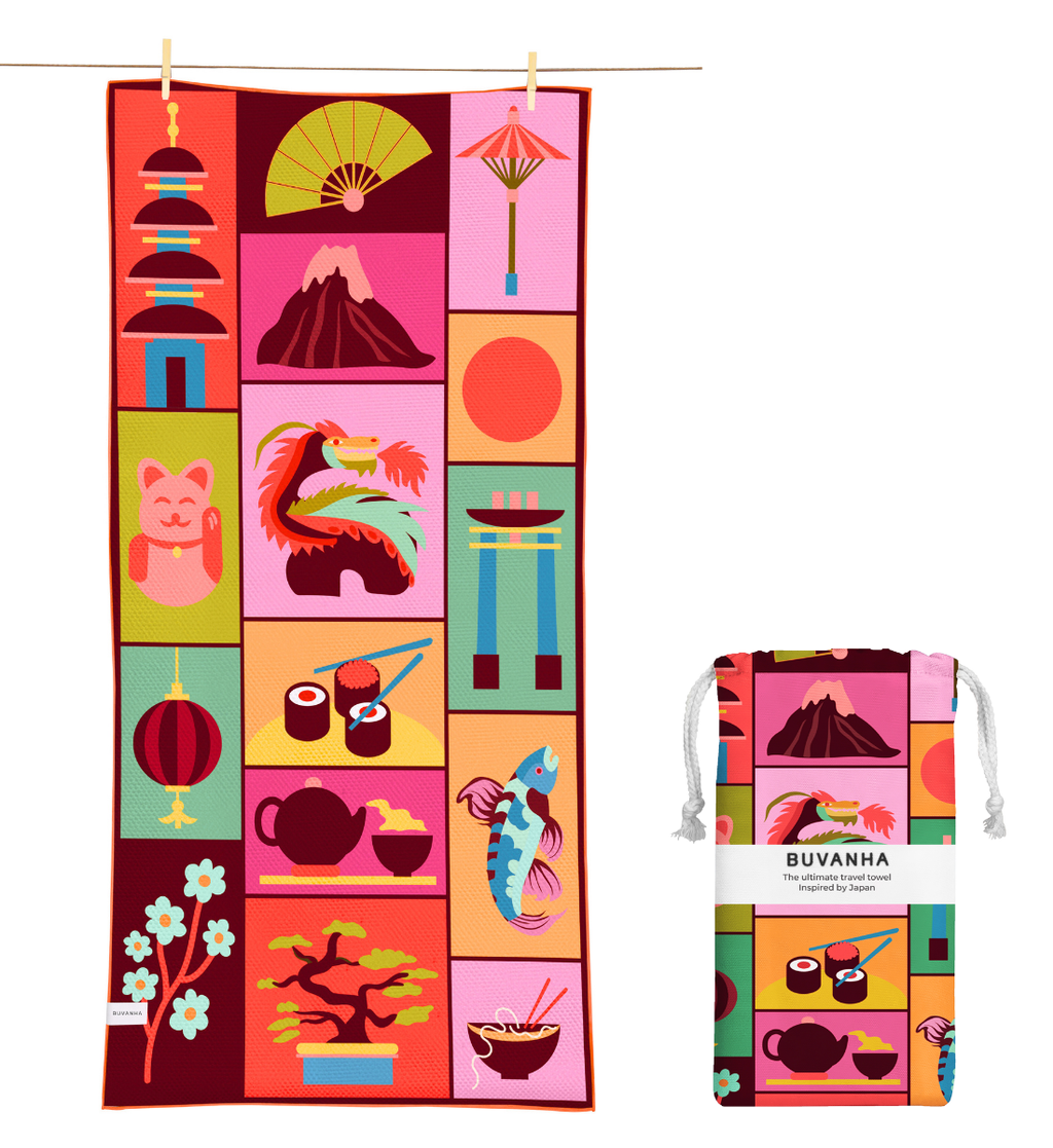 Buvanha Reishanddoek Japan - 160 x 80 cm