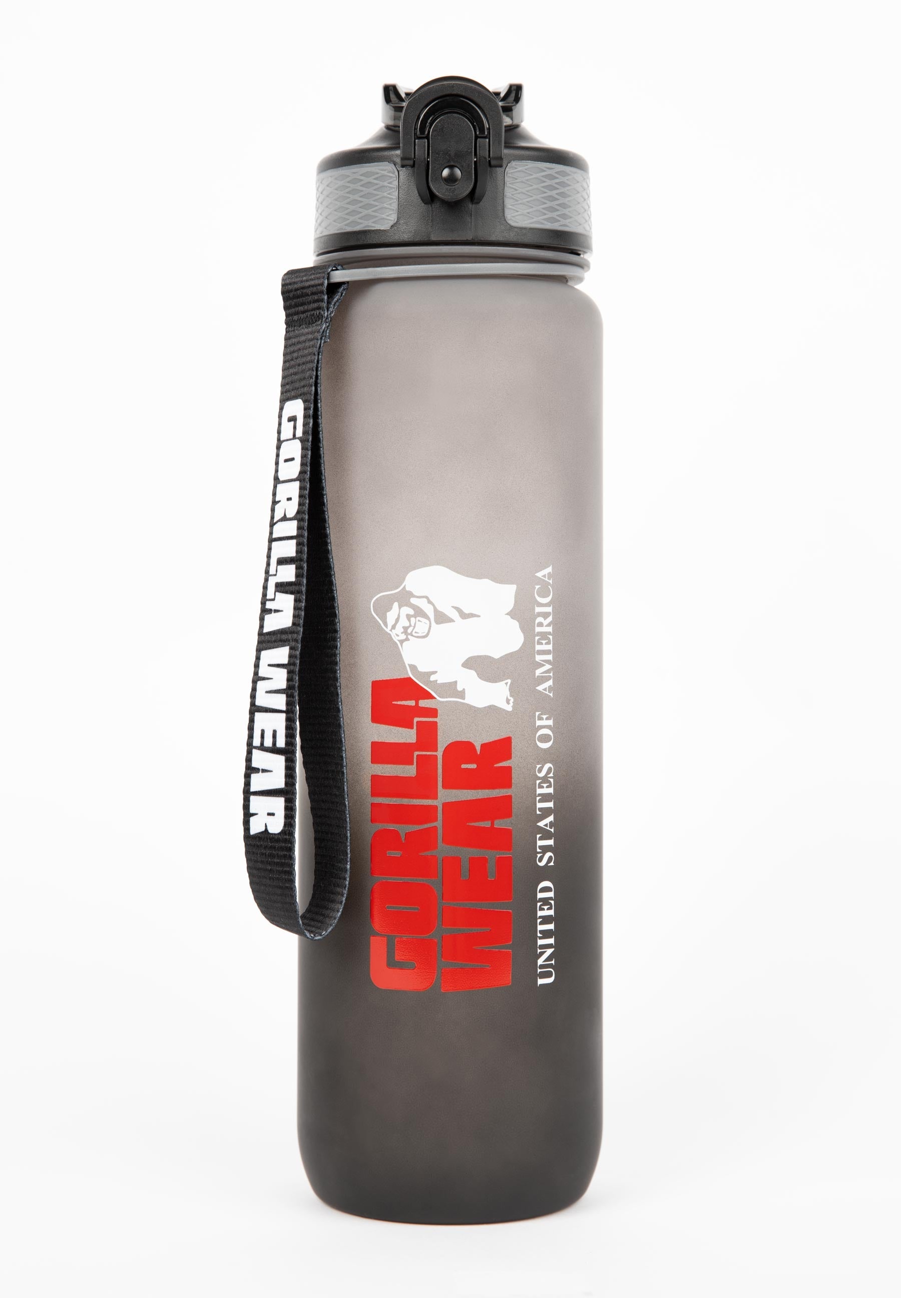 Gorilla Wear Gradient Water Fles 1000 ml - Noir/Gris