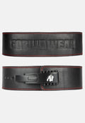 Gorilla Wear 4 Inch Ceinture De Levier En Cuir - Noir