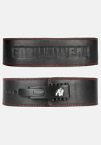 Gorilla Wear 4 Inch Ceinture De Levier En Cuir - Noir
