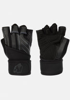 Gorilla Wear Dallas Gants avec Wrist Wrap 2.0 - Noir/Gris