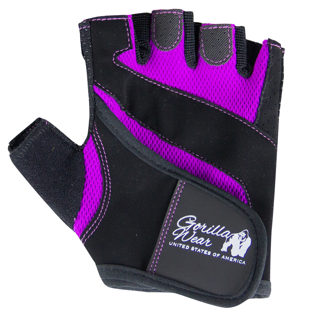 Gorilla Wear Women's Fitness Gloves - Noir/Purple
